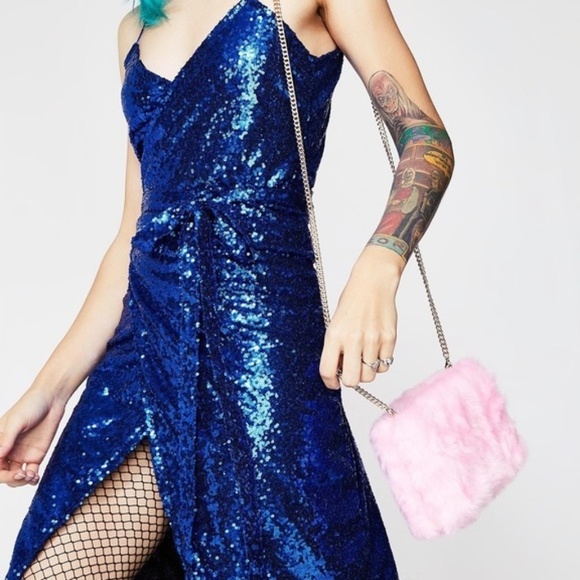 Dolls Kill Handbags - Dolls Kill Pink “Fuzzy Dreamz” Sugar Thrillz Purse